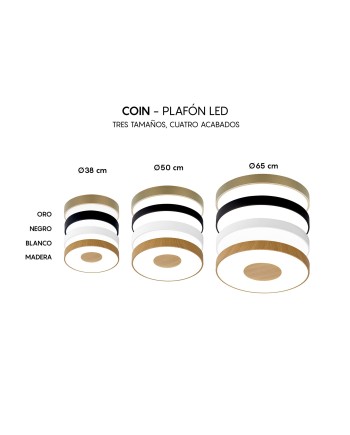 COIN * PLAFÓN REDONDO LED 100W - 2700-5000K - CON MANDO - BLANCO